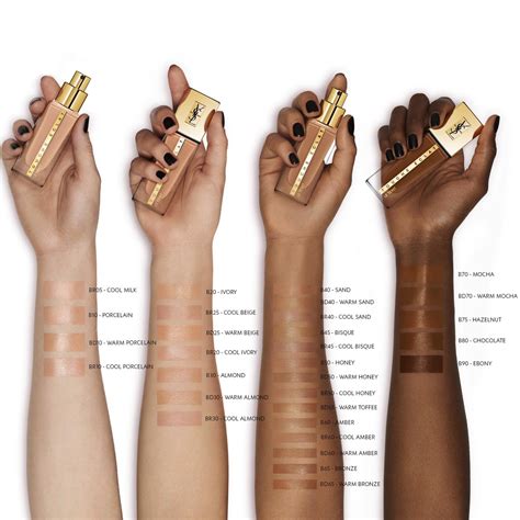 ysl foundation touche eclat le teint|ysl touche eclat foundation swatches.